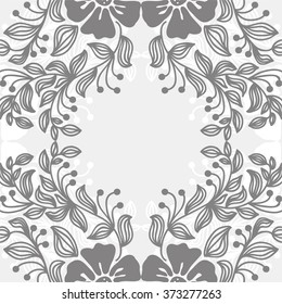 Floral nature pattern card vector illustration