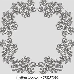 Floral nature pattern card vector illustration