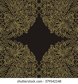 Floral nature pattern card vector illustration