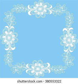 Floral nature pattern card vector illustration