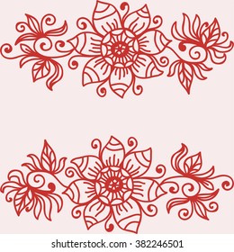 Floral nature pattern card vector illustration