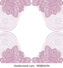 Floral nature pattern card vector illustration