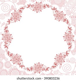 Floral nature pattern card vector illustration