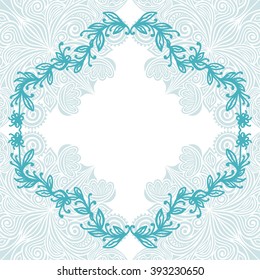 Floral nature pattern card vector illustration