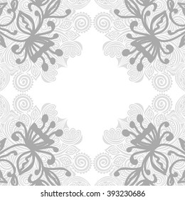 Floral nature pattern card vector illustration