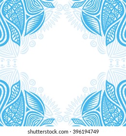 Floral nature pattern card vector illustration