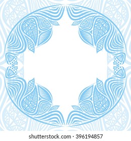 Floral nature pattern card vector illustration