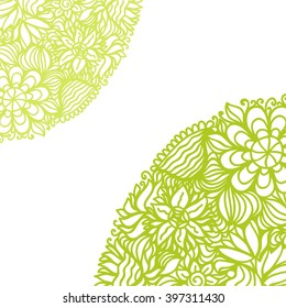 Floral nature pattern card vector illustration