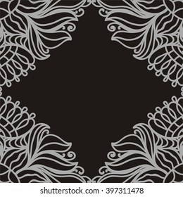 Floral nature pattern card vector illustration