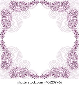 Floral nature pattern card vector illustration