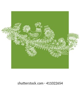 Floral nature pattern card vector illustration