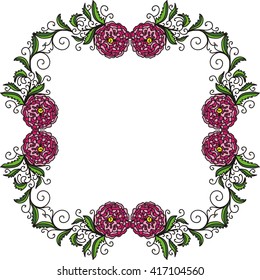 Floral nature pattern card vector illustration