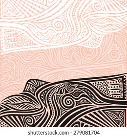Floral nature pattern design element vector illustration