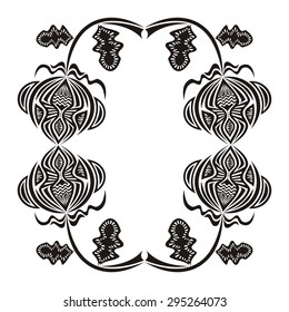 Floral nature pattern design element vector illustration