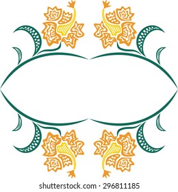 Floral nature pattern design element vector illustration