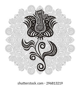 Floral nature pattern design element vector illustration