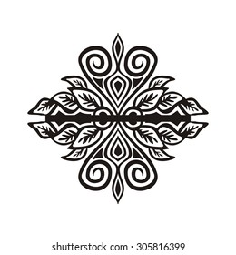 Floral nature pattern design element vector illustration