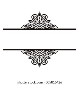 Floral nature pattern design element vector illustration