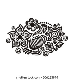 Floral nature pattern design element vector illustration