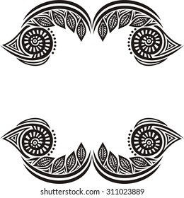 Floral nature pattern design element vector illustration