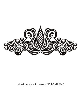 Floral nature pattern design element vector illustration