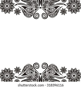 Floral nature pattern design element vector illustration