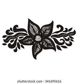 Floral nature pattern design element vector illustration