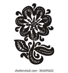 Floral nature pattern design element vector illustration