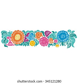 Floral nature pattern design element vector illustration