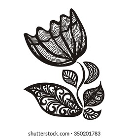 Floral nature pattern design element vector illustration