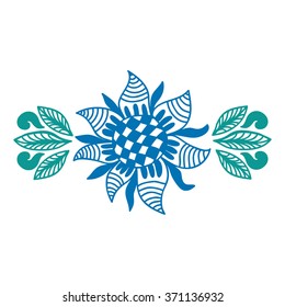 Floral nature pattern design element vector illustration
