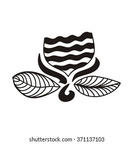 Floral nature pattern design element vector illustration