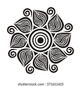 Floral nature pattern design element vector illustration