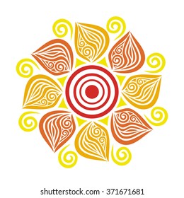 Floral nature pattern design element vector illustration