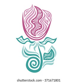 Floral nature pattern design element vector illustration