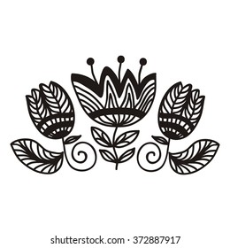 Floral nature pattern design element vector illustration