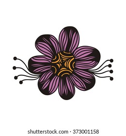 Floral nature pattern design element vector illustration