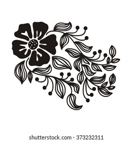 Floral nature pattern design element vector illustration