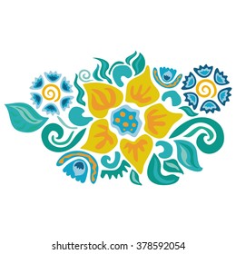 Floral nature pattern design element vector illustration