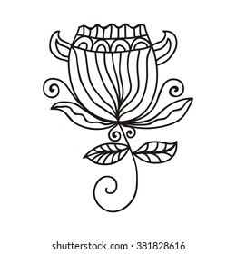 Floral nature pattern design element vector illustration