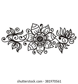 Floral nature pattern design element vector illustration