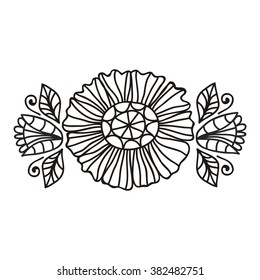 Floral nature pattern design element vector illustration