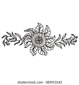Floral nature pattern design element vector illustration
