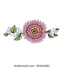 Floral nature pattern design element vector illustration