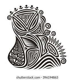 Floral nature pattern design element vector illustration