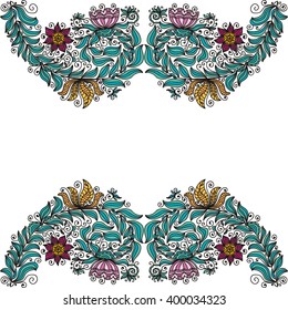 Floral nature pattern design element vector illustration