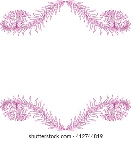 Floral nature pattern design element vector illustration