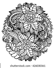 Floral nature pattern design element vector illustration