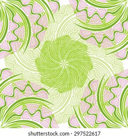 Floral nature pattern seamless background vector illustration
