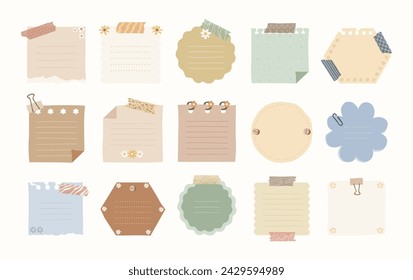 Floral Note Vector Illustration in Flat Style